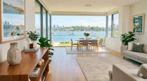 image of clean living room setup